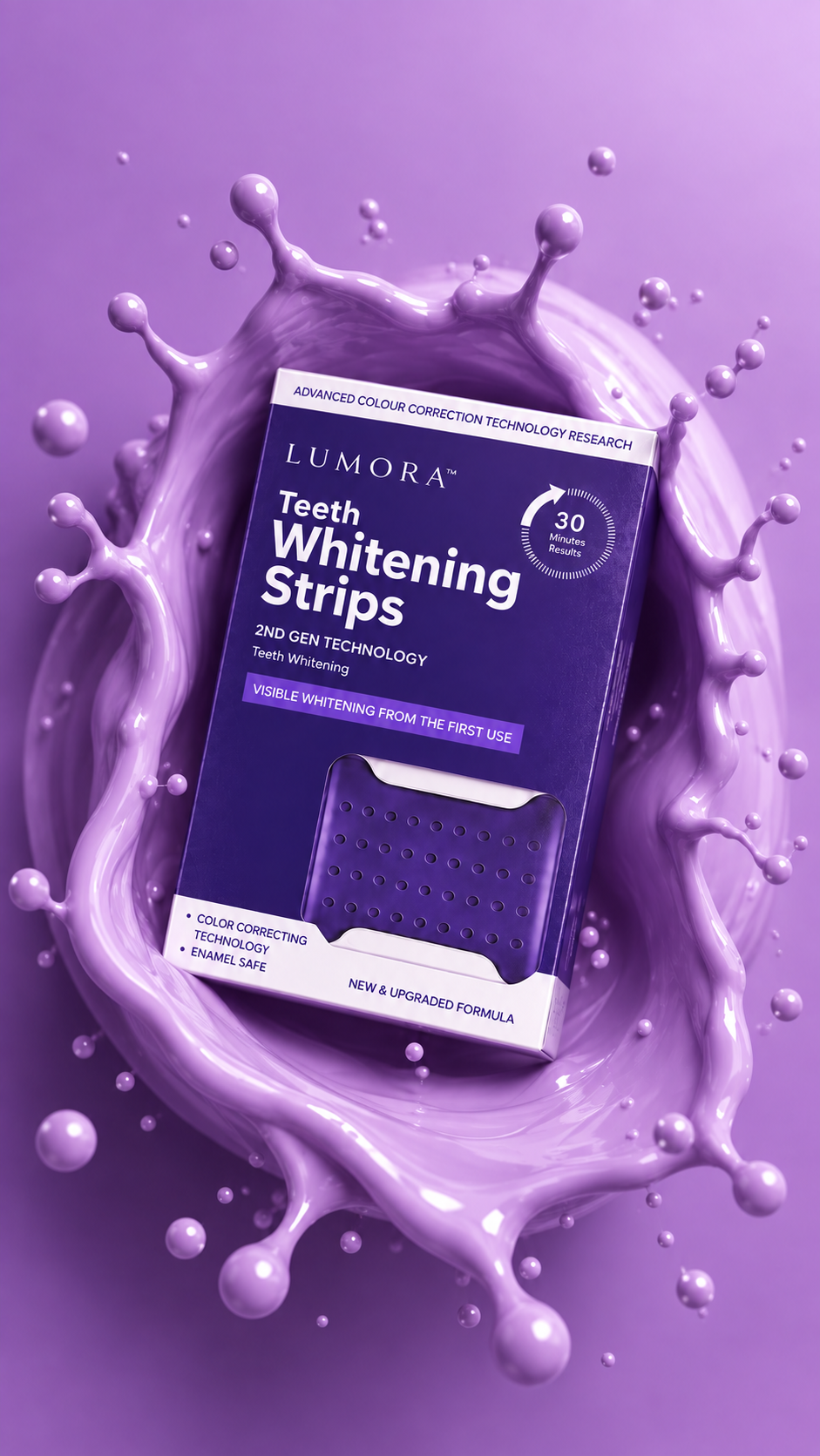 Purple Teeth Whitening Strips